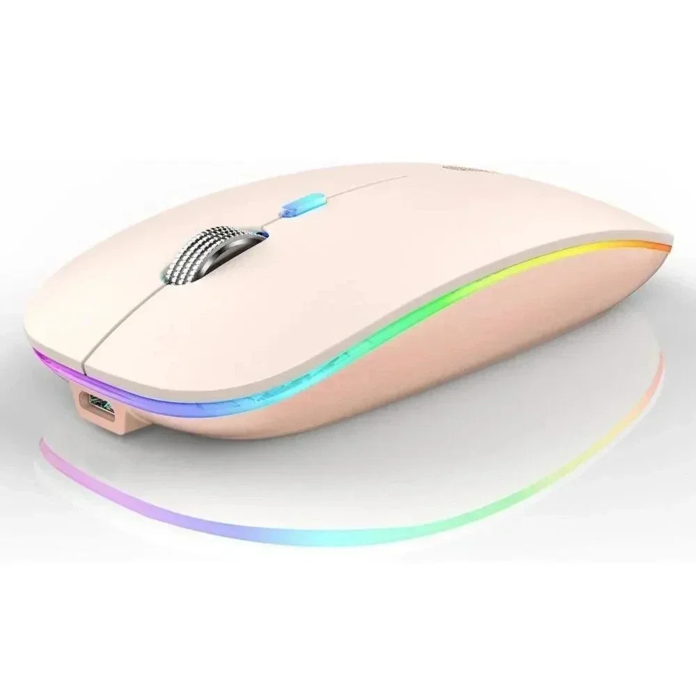 LED Wireless Mouse G12 Slim Rechargeable Silent Mouse 2.4G‎ Portable Optical